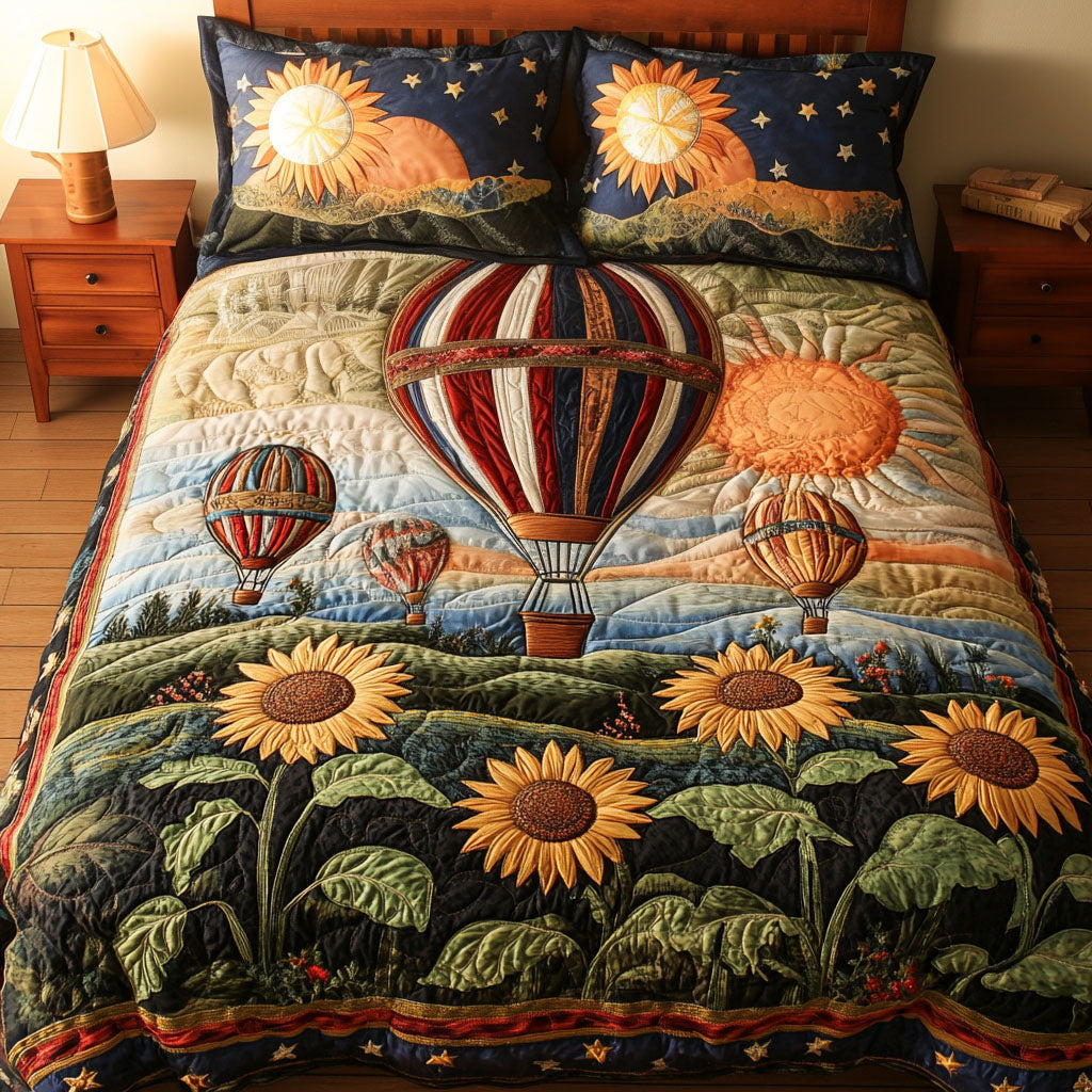 Fields of Flight 3-Piece Quilted Bedding Set NCU0PT5176