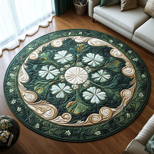 Fields of Fortune Quilted Round Mat NCU0PT3573