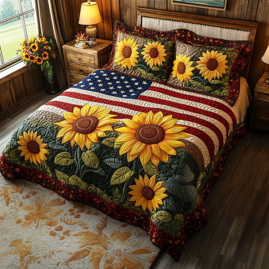 Fields of Gold 3-Piece Quilted Bedding Set NCU0PT3128