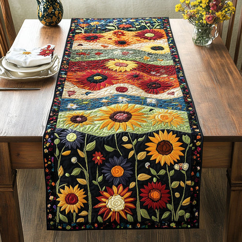 Fields of Sunshine Quilted Table Runner NCU0PT5225