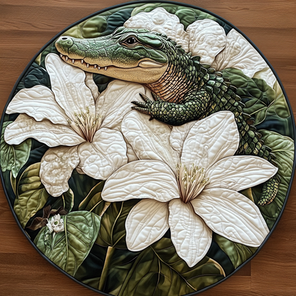 Fierce Beauty Quilted Round Mat NCU0VH4581