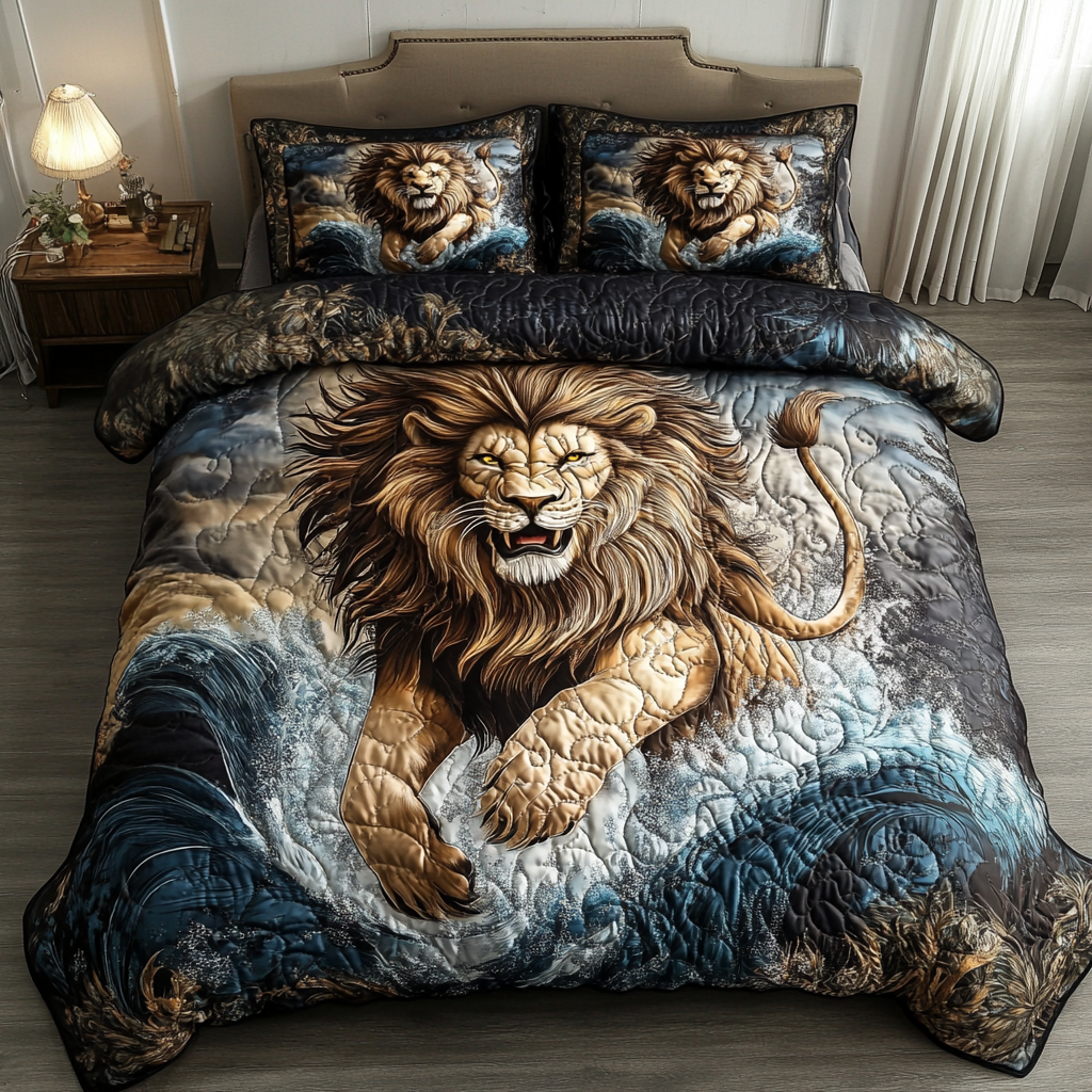 Fierce Comfort 3-Piece Quilted Bedding Set NCU0VH4660