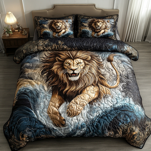 Fierce Comfort 3-Piece Quilted Bedding Set NCU0VH4660