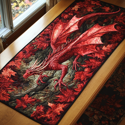 Fierce Dragon Quilted Table Runner NCU0DK8098