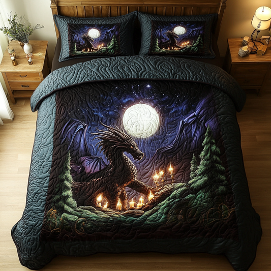 Fierce Roar 3-Piece Quilted Bedding Set NCU0DK7282
