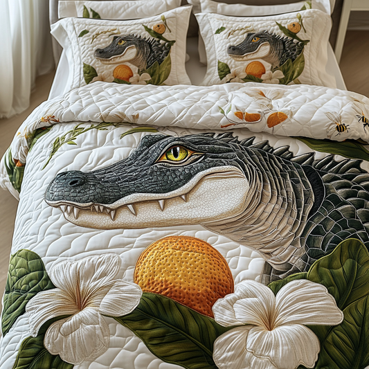 Fierce Serenity 3-Piece Quilted Bedding Set NCU0VH4521
