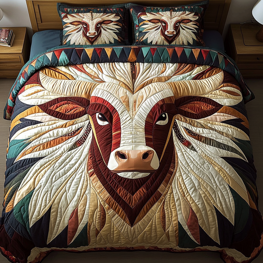 Fierce Spirit 3-Piece Quilted Bedding Set NCU0VH3255