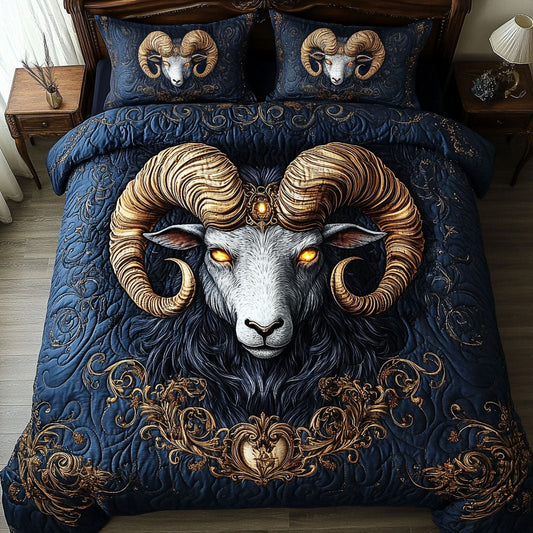 Fiery Aries 3-Piece Quilted Bedding Set NCU0NT5712