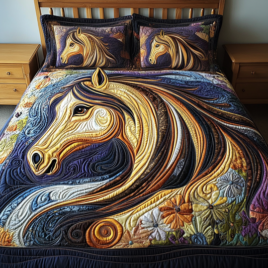 Fiery Freedom 3-Piece Quilted Bedding Set NCU0VH2666