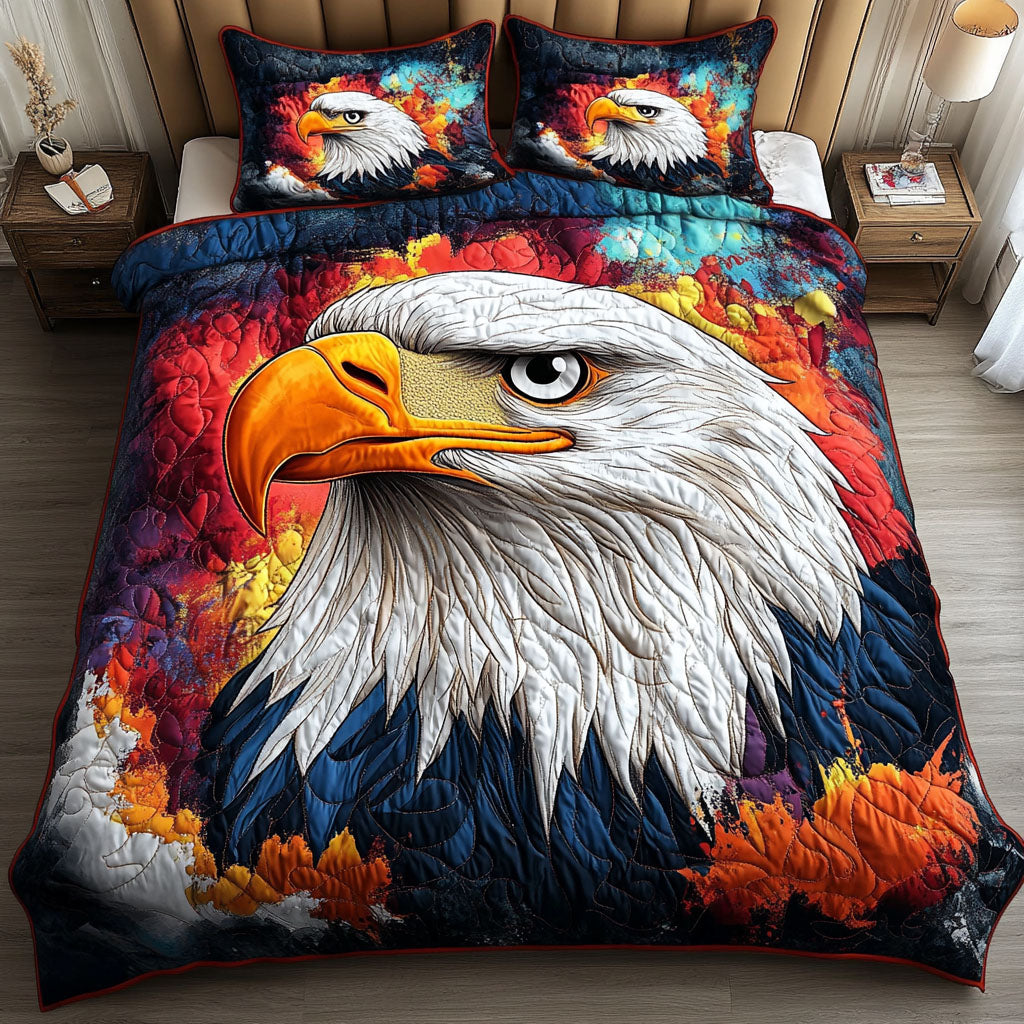 Fiery Gaze 3-Piece Quilted Bedding Set NCU0NT3777