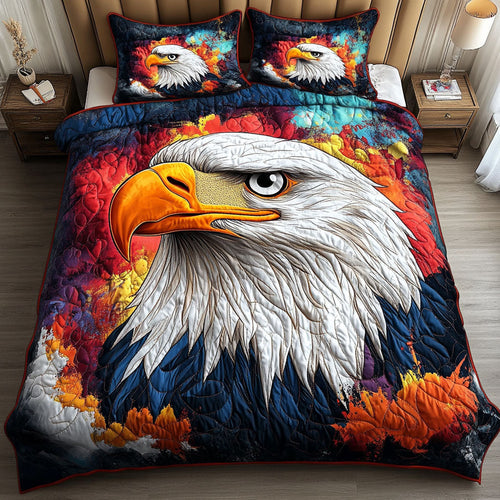 Fiery Gaze 3-Piece Quilted Bedding Set NCU0NT3777