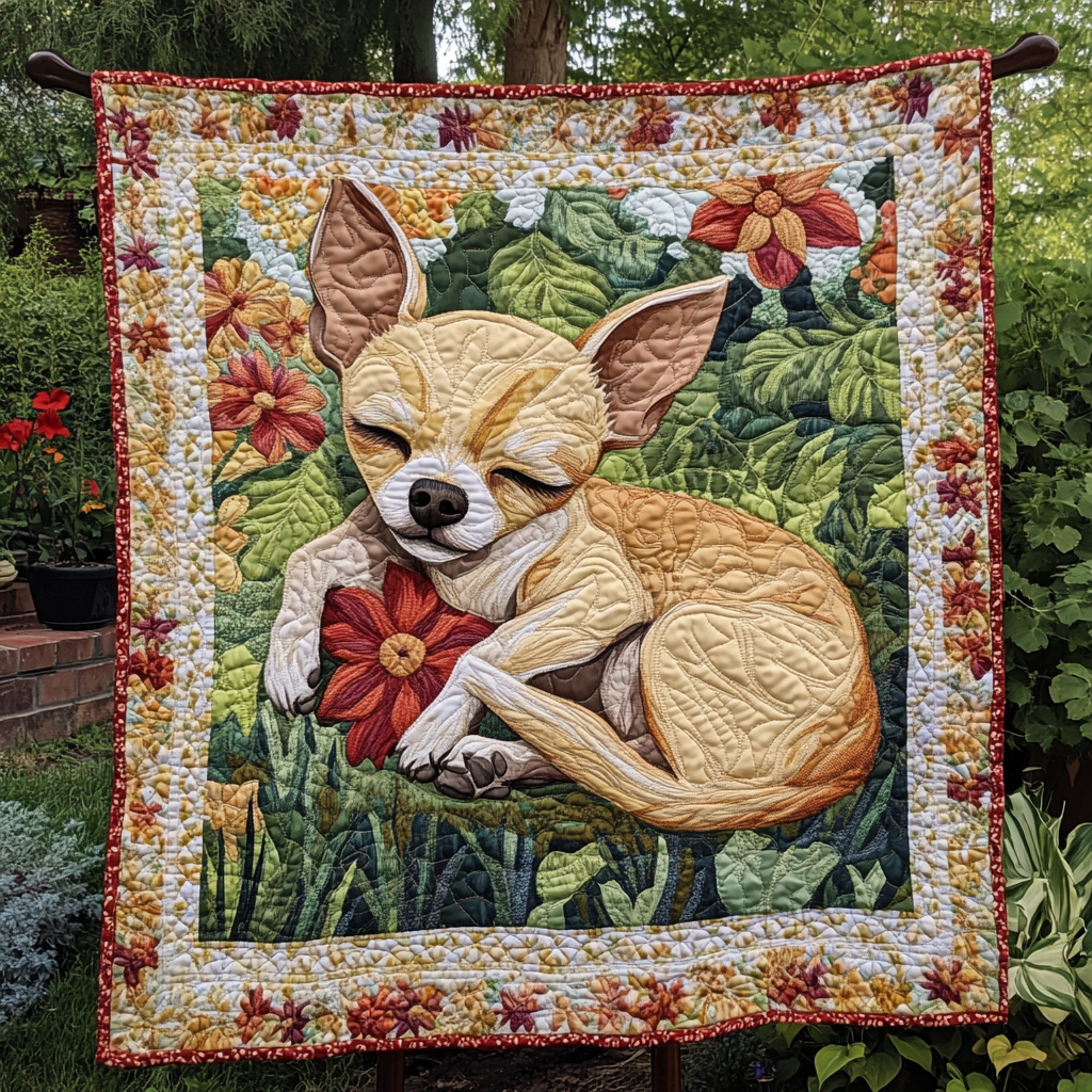 Fiery Little Paws Quilted Blanket NCU0DK1415