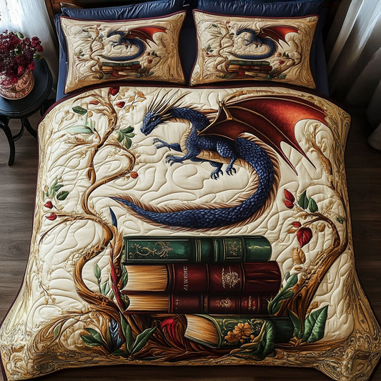 Fiery Lorekeeper 3-Piece Quilted Bedding Set NCU0PT5563
