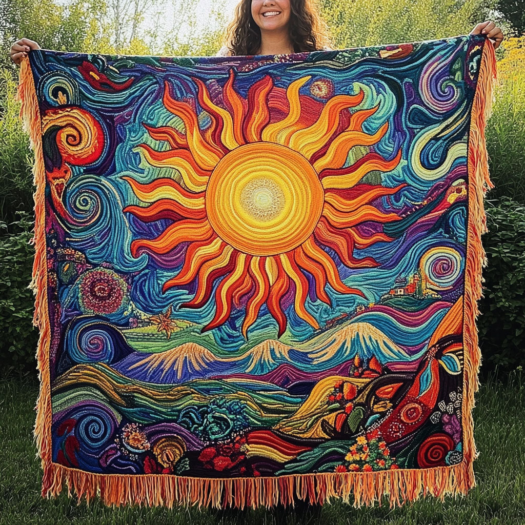 Fiery Skyflow Woven Sofa Blanket NCU0PT4930