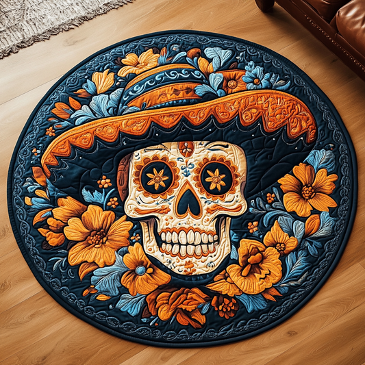 Fiesta Bloom Quilted Round Mat NCU0VH5212