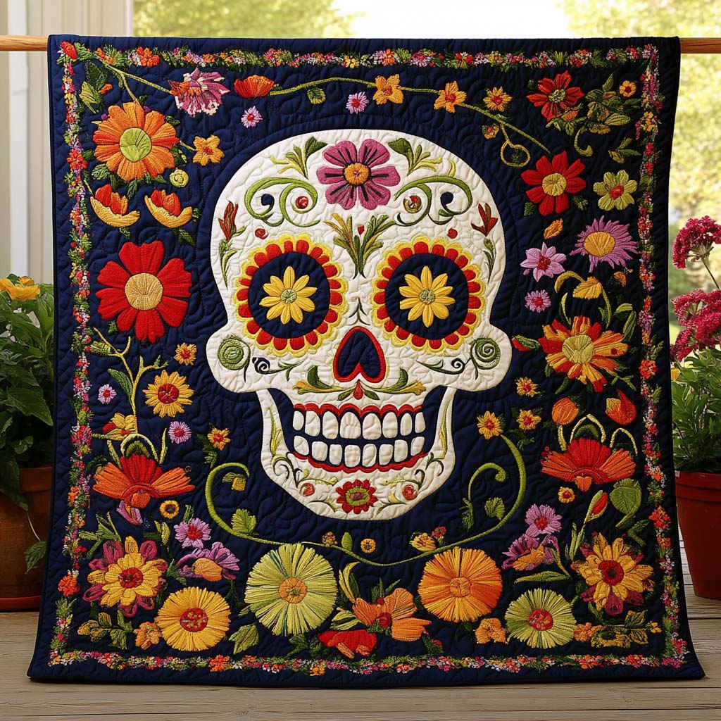 Fiesta Smile Quilted Blanket NCU0NT7926