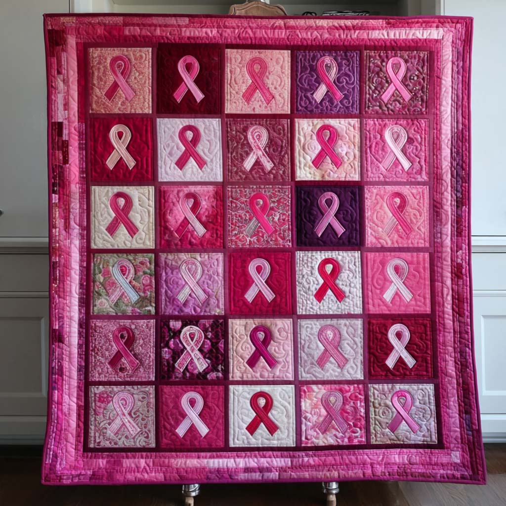 Fight in Pink Quilted Blanket NCU0NT9295