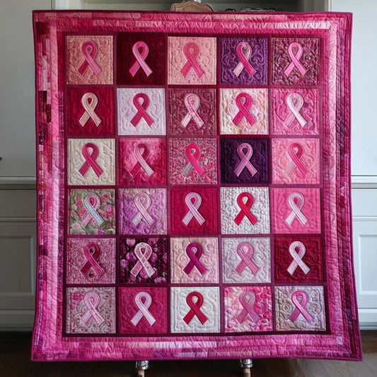 Fight in Pink Quilted Blanket NCU0NT9295