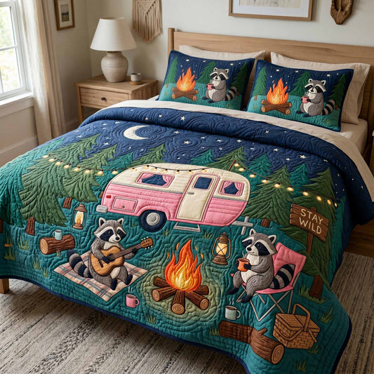 Fire Gathering 3-Piece Quilted Bedding Set NCU0XD2826