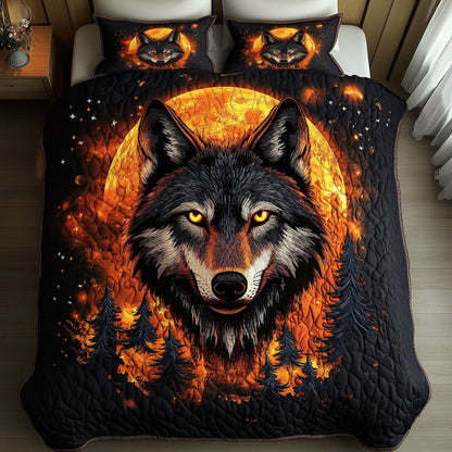 Fire Moon 3-Piece Quilted Bedding Set NCU0NT3857