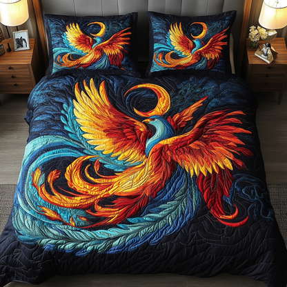 Firebird Dream 3-Piece Quilted Bedding Set NCU0VL1534