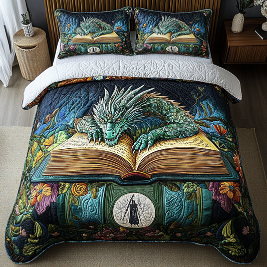 Fireborn Legend 3-Piece Quilted Bedding Set NCU0DK4850