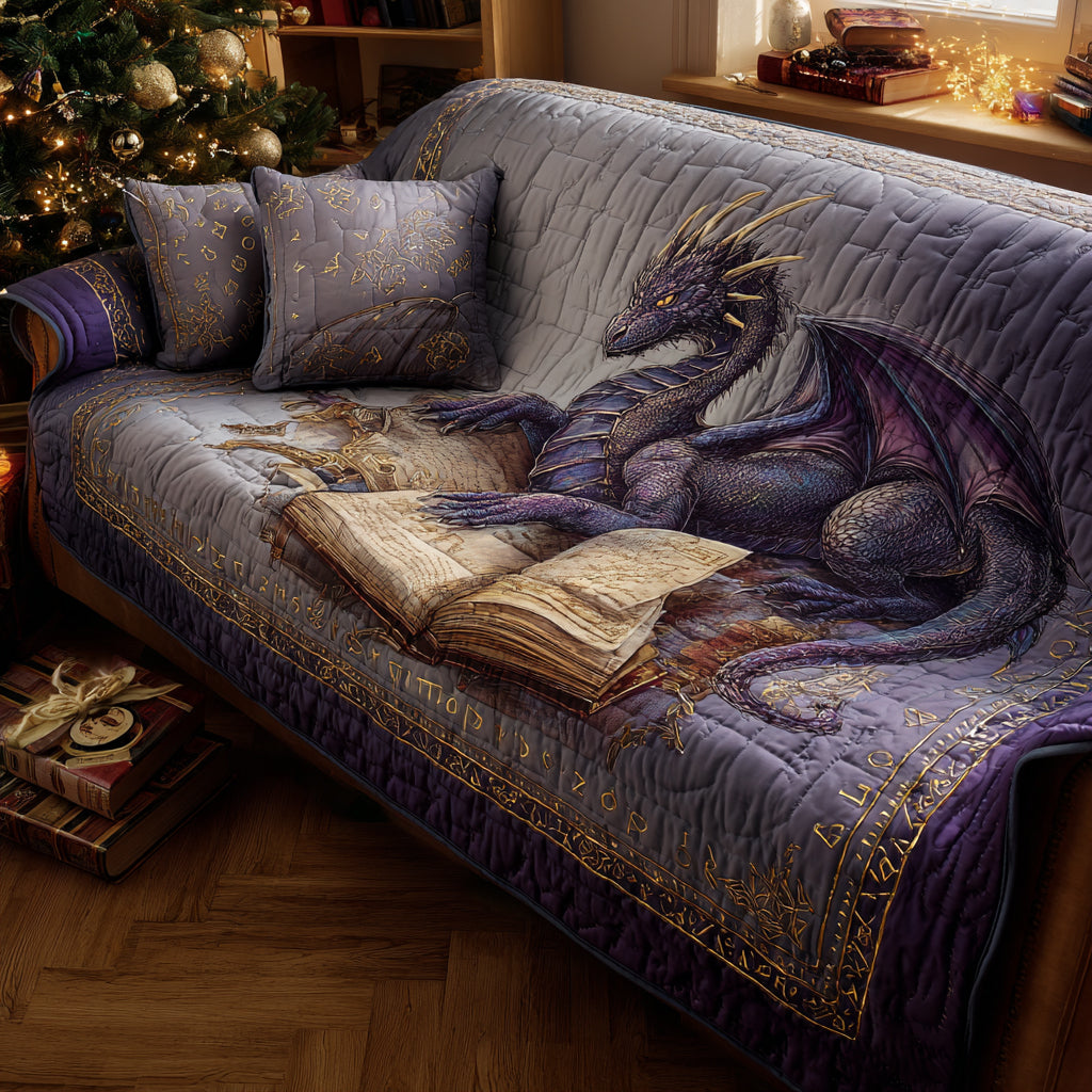 Fireborn Legend Quilted Sofa Cover NCU0DV8504