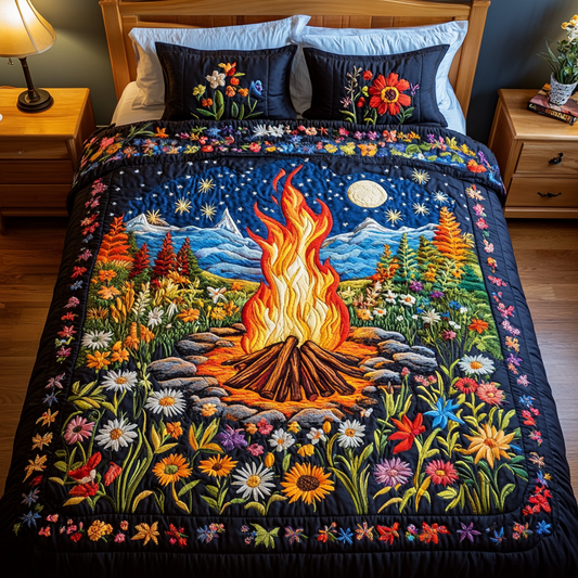 Firelight 3-Piece Quilted Bedding Set NCU0DK7027
