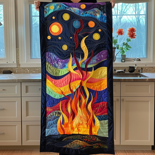 Fireside Stories Quilted Table Runner NCU0PT121