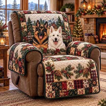 Fireside Cabin Plaid Quilted Sofa Cover NCU0PT12263