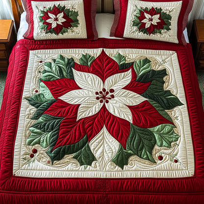 Fireside Festive Spirit 3-Piece Quilted Bedding Set NCU0PT2253