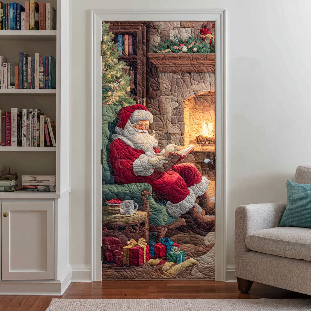 Fireside Reading Quilted Door Cover NCU0TV1119