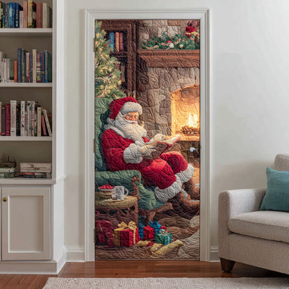 Fireside Reading Quilted Door Cover NCU0TV1119