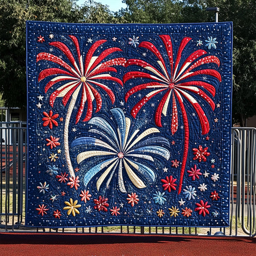 Firework Glory Quilted Blanket NCU0PT4489