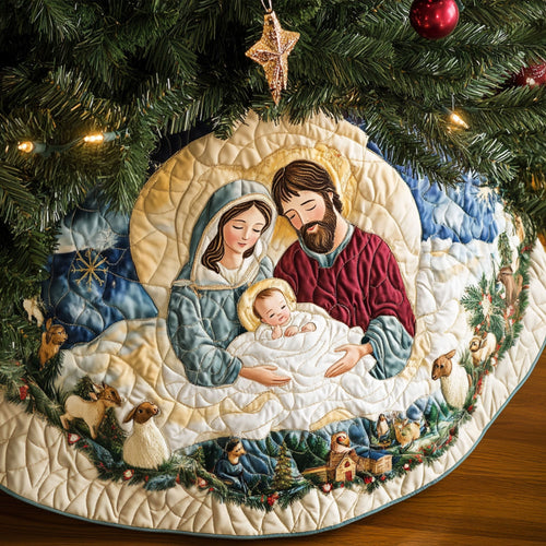 First Noel Quilted Christmas Tree Skirt NCU0PT1227