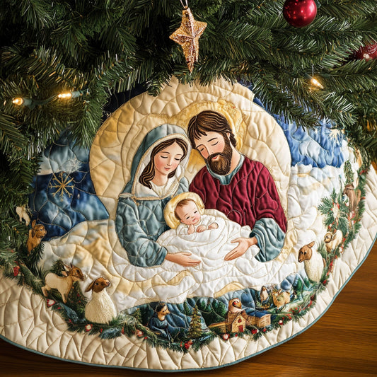 First Noel Quilted Christmas Tree Skirt NCU0PT1227