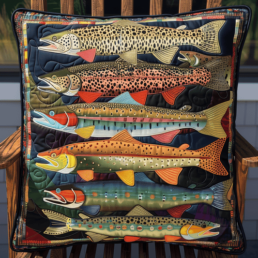 Fishing Paradise Quilted Pillow Case NCU0TH1235