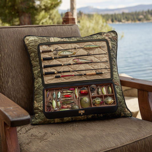 Fishing Quilted Pillow Case NCU0PT7484