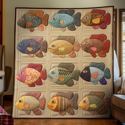 Fishy Tales Quilted Blanket NCU0PT6969