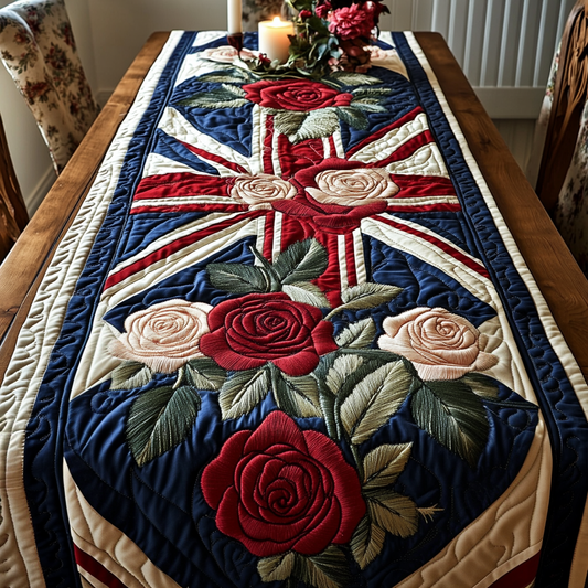 Flag Blossoms Quilted Table Runner NCU0VH4773
