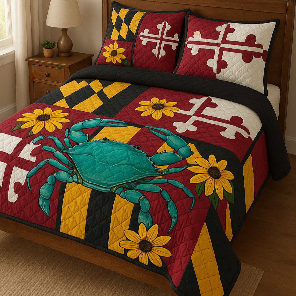 Flag Spirit 3-Piece Quilted Bedding Set NCU0DV5063
