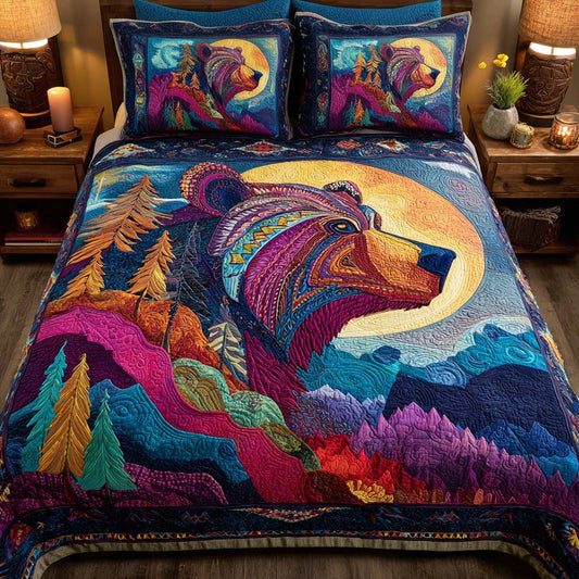 Flame Roar 3-Piece Quilted Bedding Set NCU0TD210