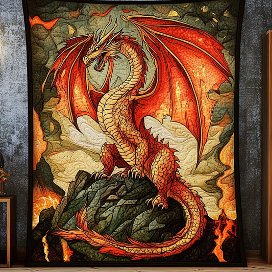 Flame Strike Quilted Blanket NCU0DV5114