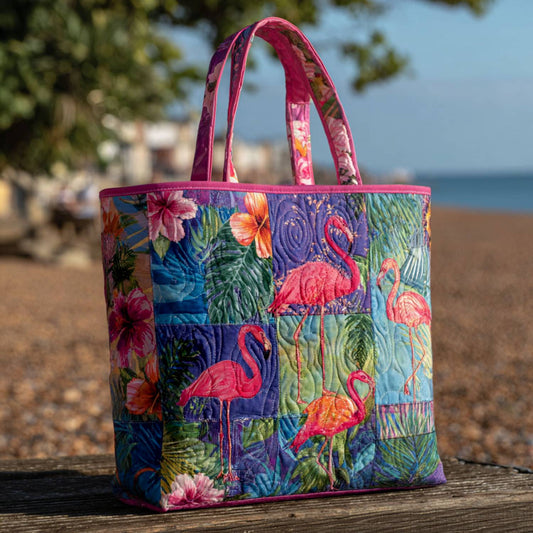Flamingaura Quilted Tote Bag NCU0PT8507