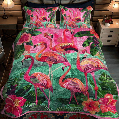 Flamingo Coast 3-Piece Quilted Bedding Set NCU0TL783