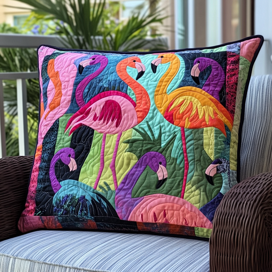 Flamingo Dreams Quilted Pillow Case NCU0PD518