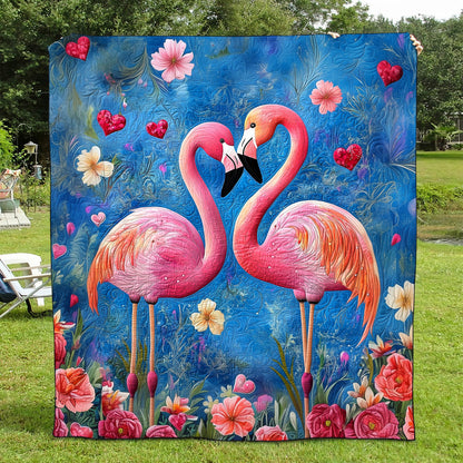 Flamingo Gala Quilted Blanket NCU0TL871