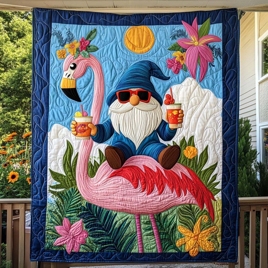 Flamingo Joy Quilted Blanket NCU0NT339