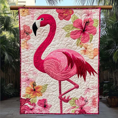 Flamingo Sanctuary Quilted Blanket NCU0NT344