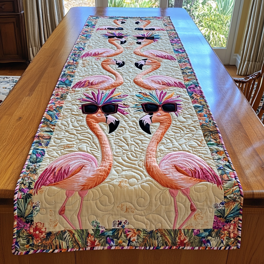 Flamingo Vibes Quilted Table Runner NCU0DK9060